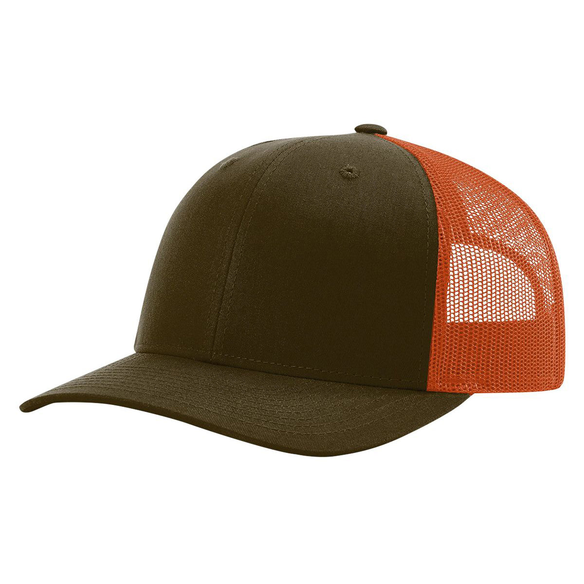 Richardson 115 Low Pro Trucker Cap, Snapback Hat - Blank