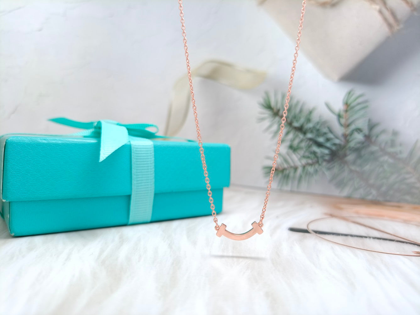 Tiffany Mini Smile Pendant Necklace