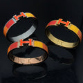 Hermes H Bracelet Orange Rainbow Ceramic
