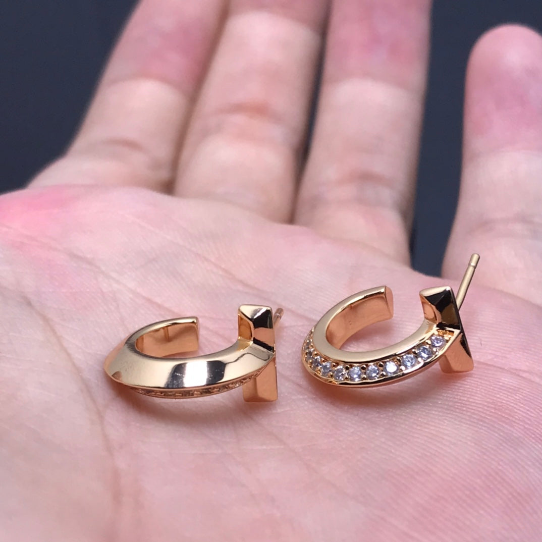 Tiffany T Hoop Cubic Zirconia Earrings