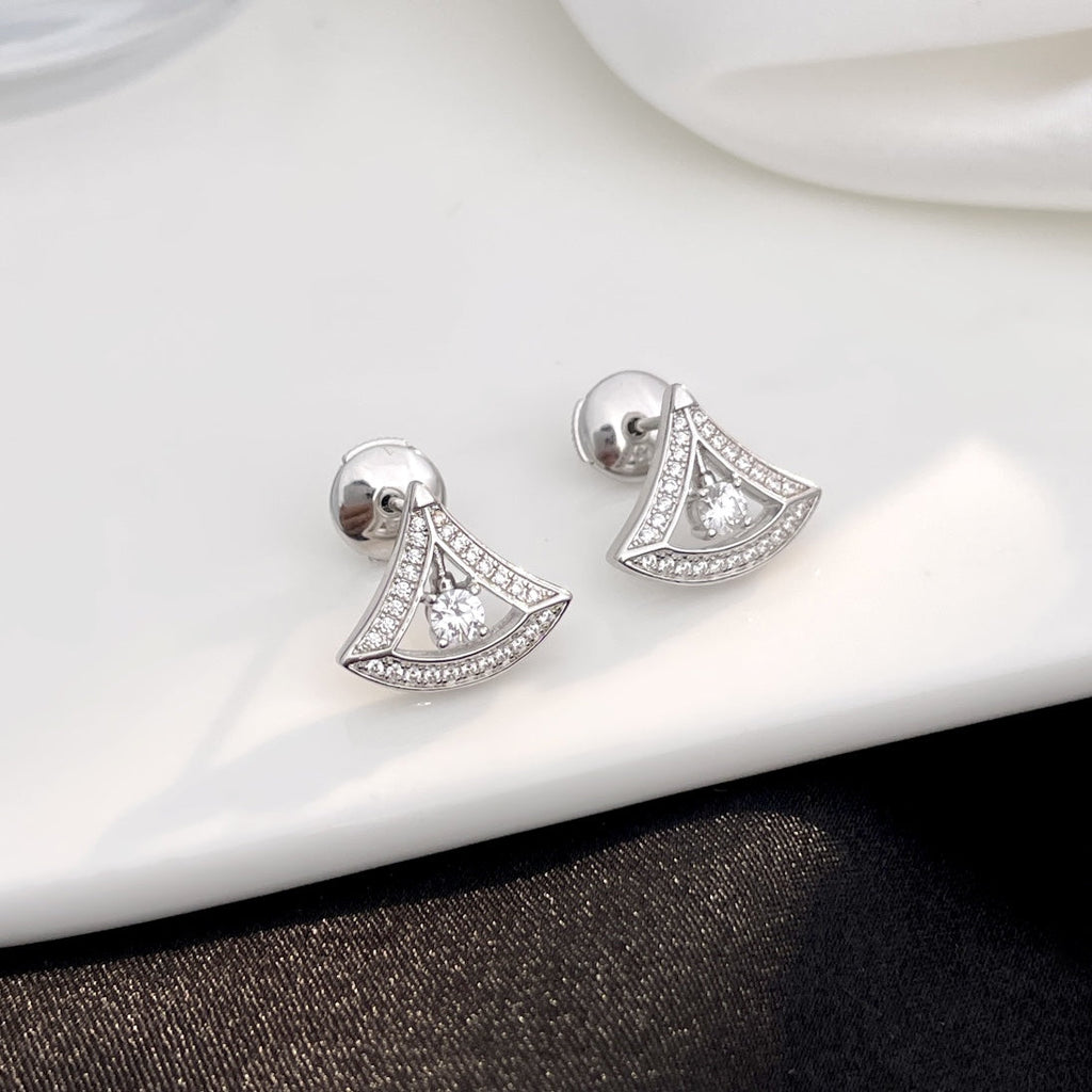 Bvlgari Dream Mini Cubic Zirconia Stud Earrings