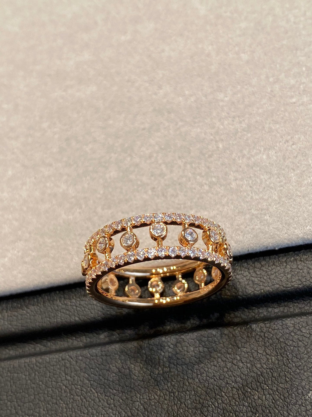 Chaumet Dewdrop Cubic Zirconia Paved Ring