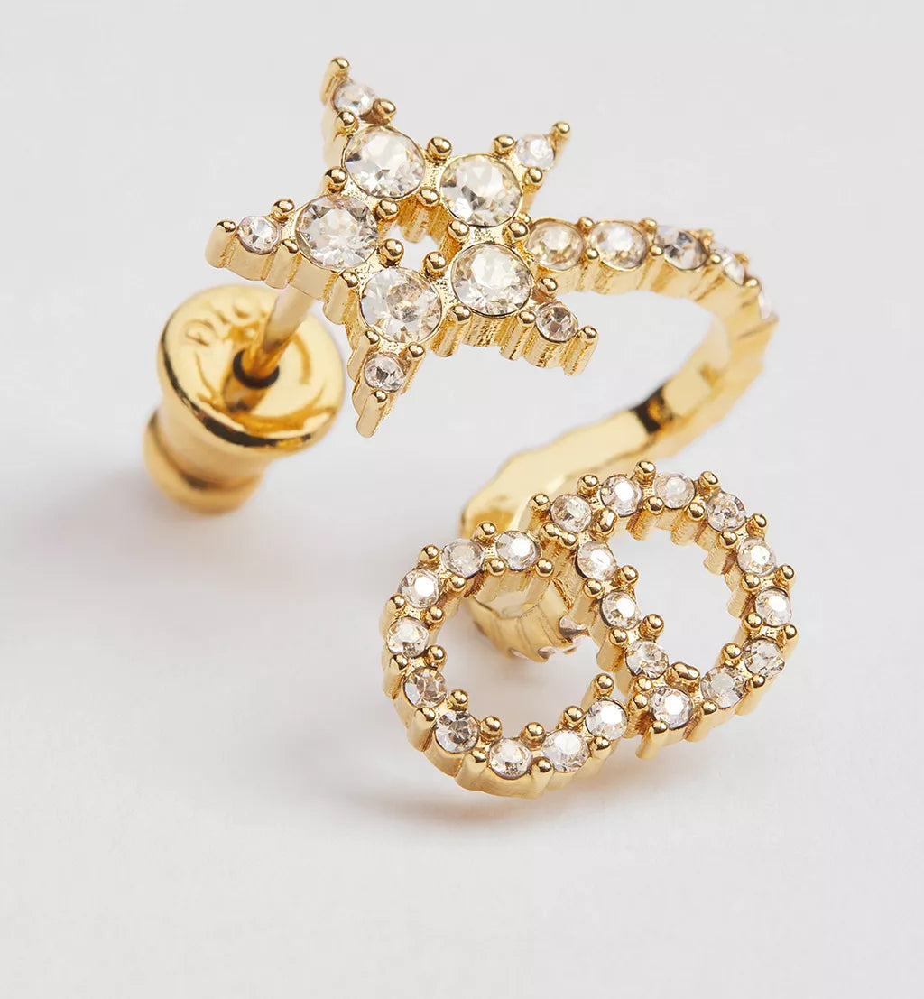 Dior Clair D Lune Gold with White Crystals