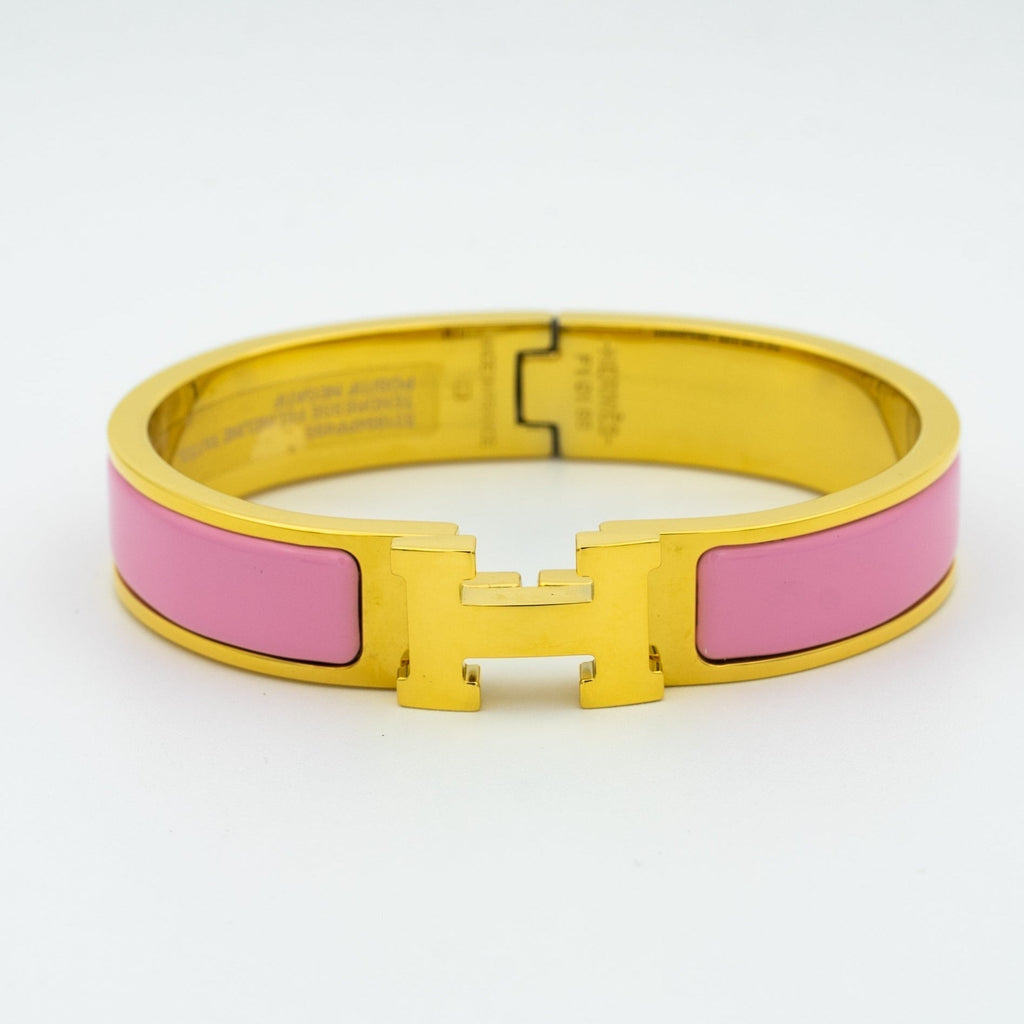 Hermes H Pink Bracelet
