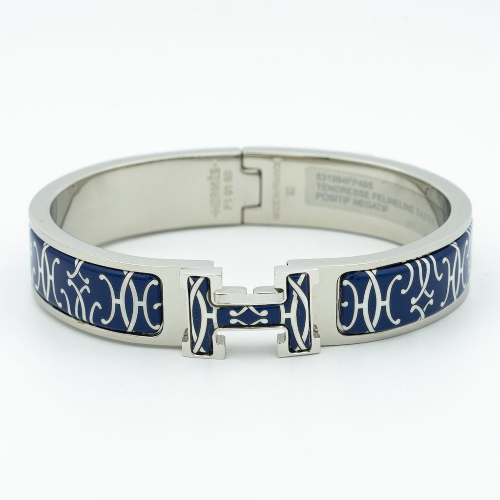 Hermes H Bracelet Black Multicolor