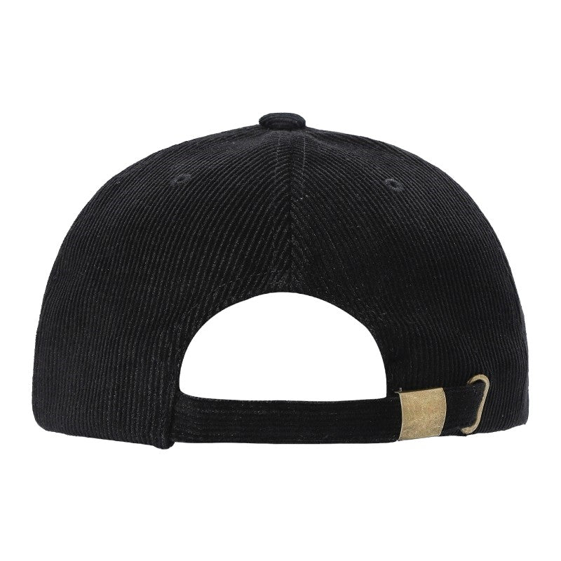 Unbranded Corduroy Baseball Cap with Buckle Closure