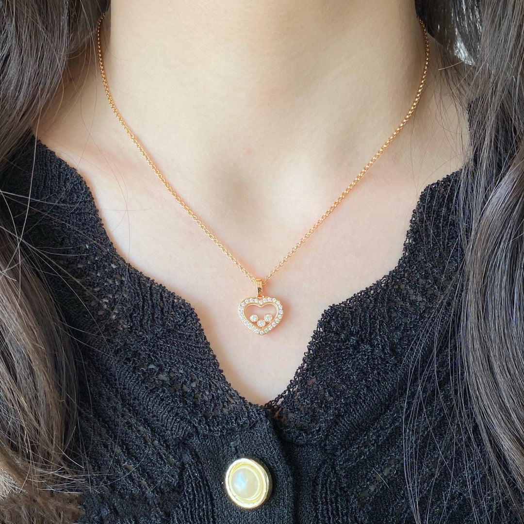 Chopard Happy Heart Cubic Zirconia Necklace