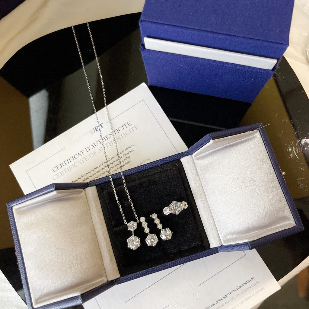 Chaumet Josephine Silver Cubic Zirconia Necklace - Style 2