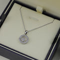 Chopard Happy Heart Pendant Cubic Zirconia Silver Necklace