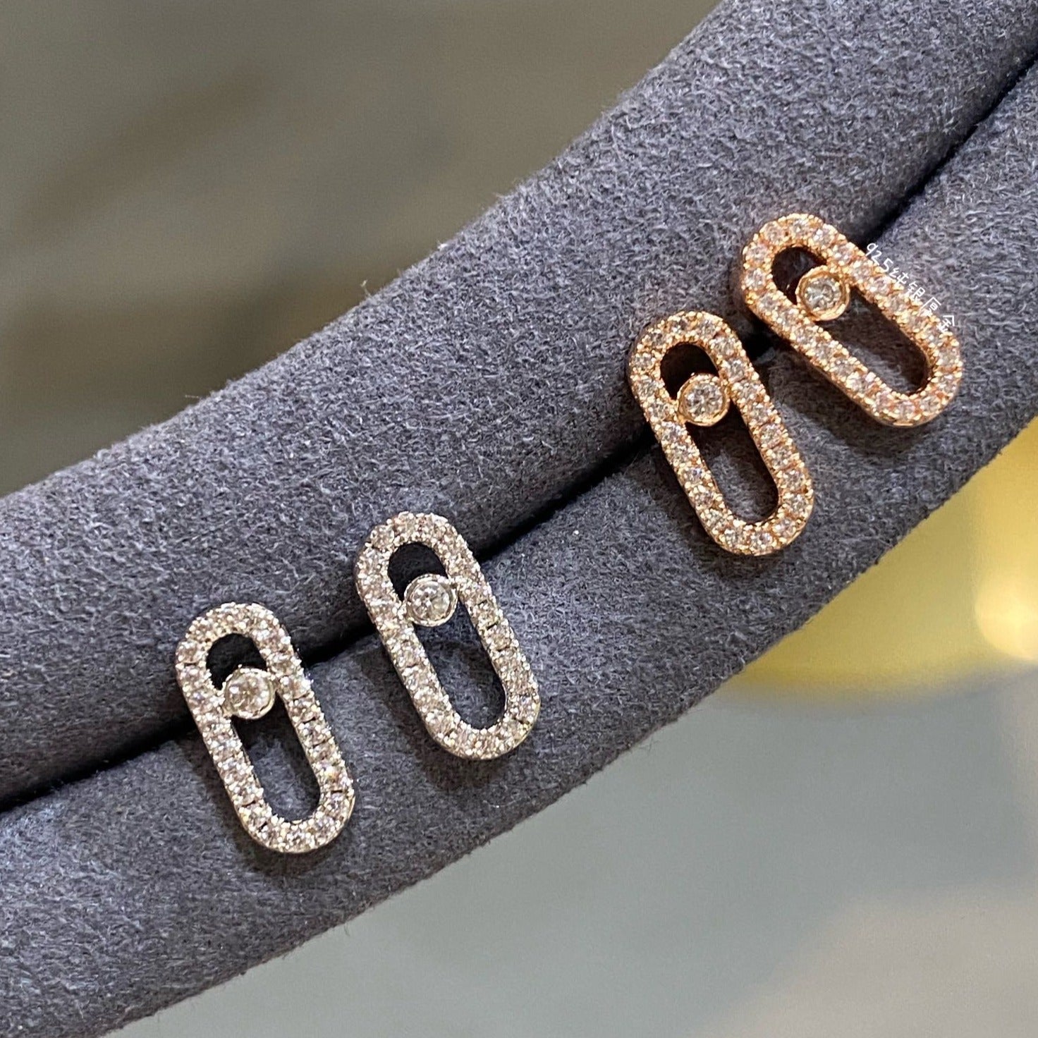 Messika Move Uno Paved Cubic Zirconia Earrings