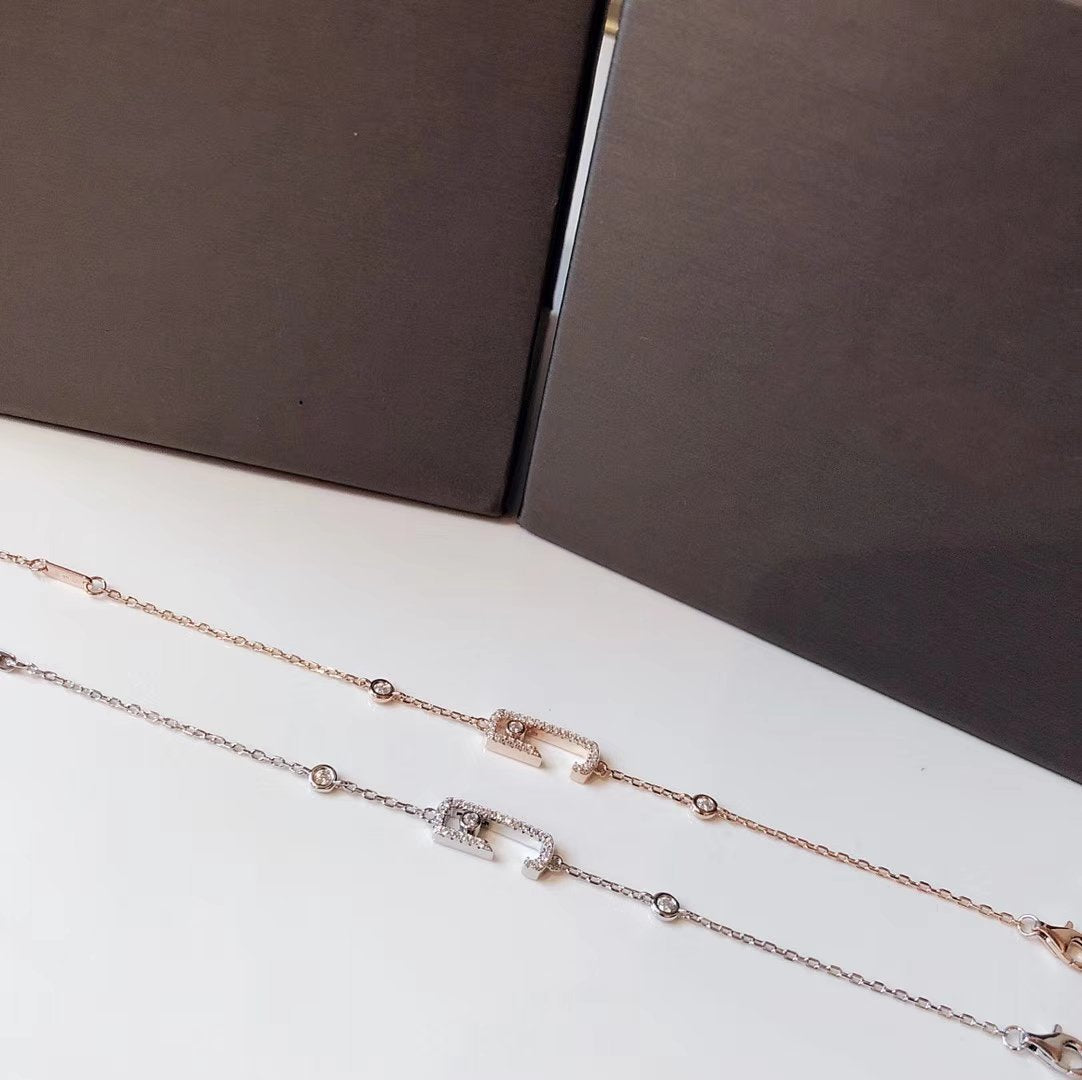 Messika Move Uno Open Cubic Zirconia Bracelet