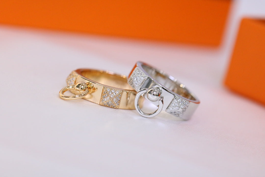 Hermes HM Ring Diamond Bracelet