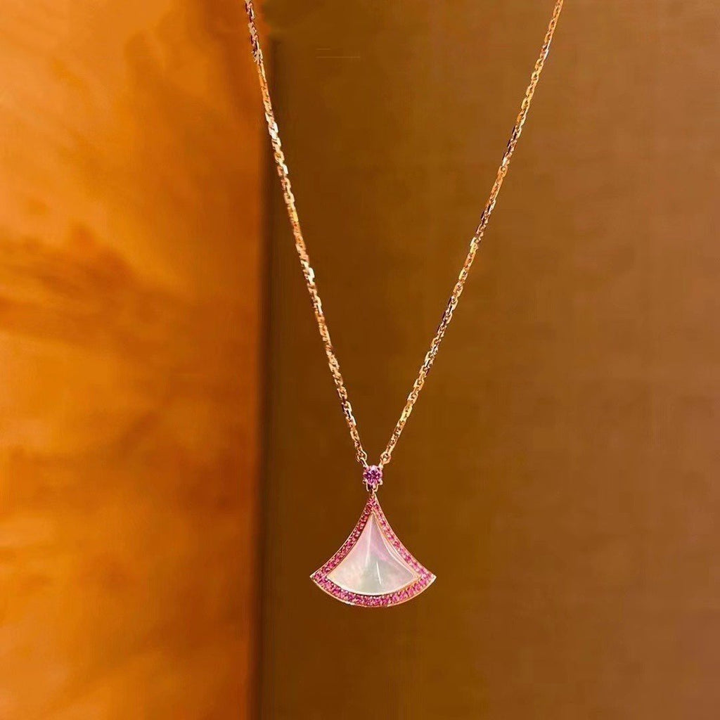 Bvlgari Dream Necklace MOP Cubic Zirconia Pink