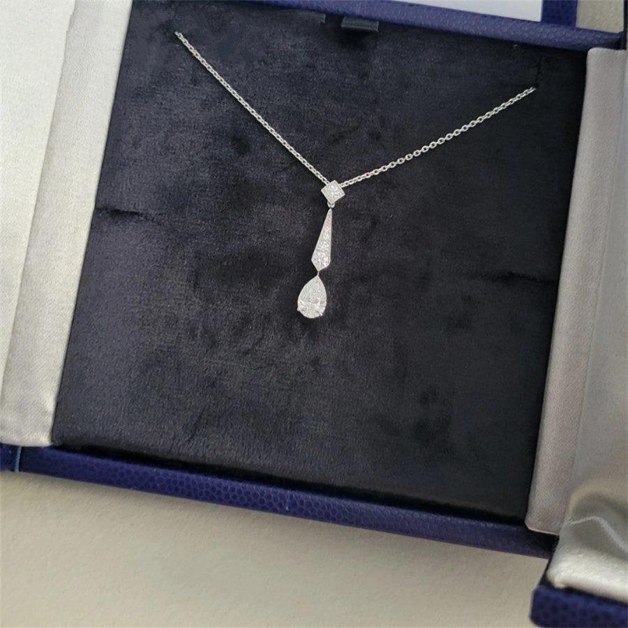 Chaumet Josephine Silver Cubic Zirconia Necklace - Style 1