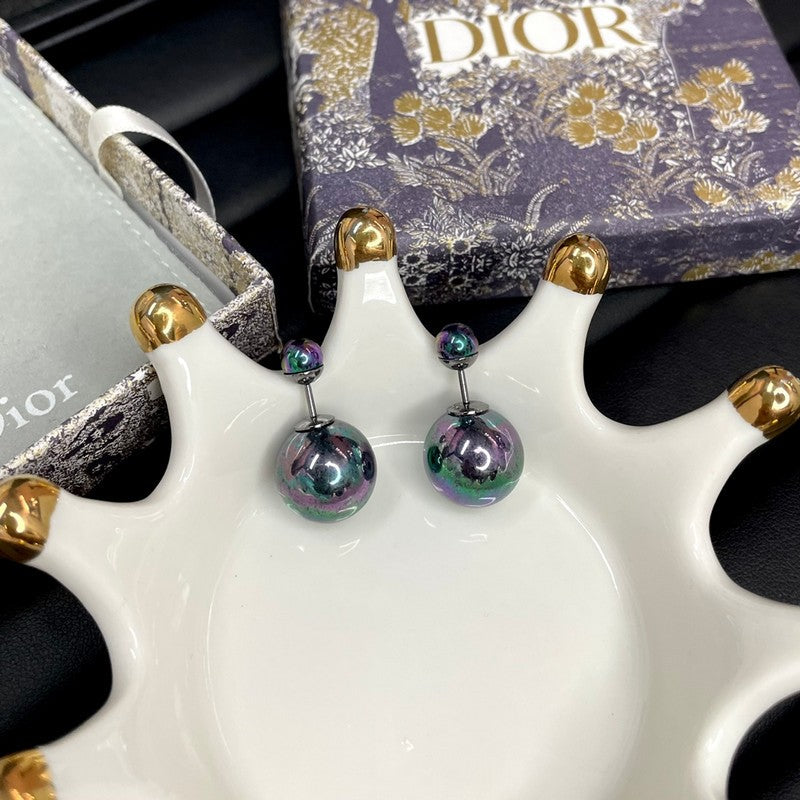 18K Dior Black Tribales Earrings