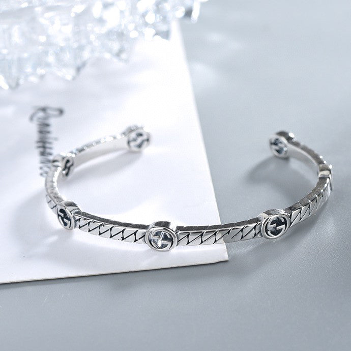 Double Gucci Thin Interlocking Gucci Bracelet